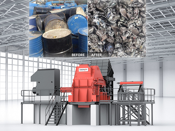 ENERPAT lança britador de aço revolucionário atualizado: moinho de martelo horizontal redefine a eficiência da reciclagem de metal